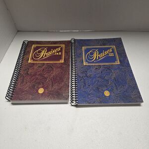 Praises I II III Hymnal Majesty Music Spiral Bound Christian Songbook Vintage